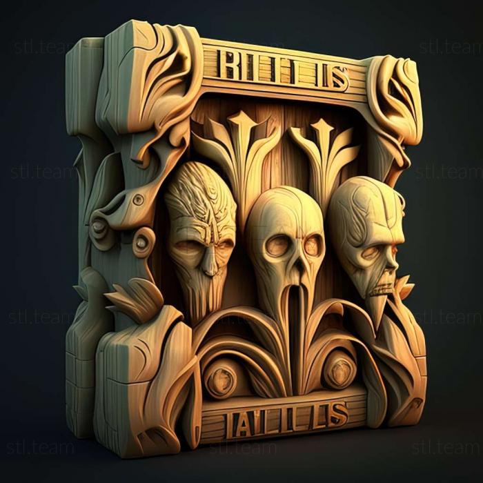 3D model Ken Folletts The Pillars of the Earth game (STL)